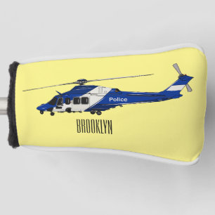 Funda Para Palo De Golf Ilustracion de personalizado de helicópteros de la
