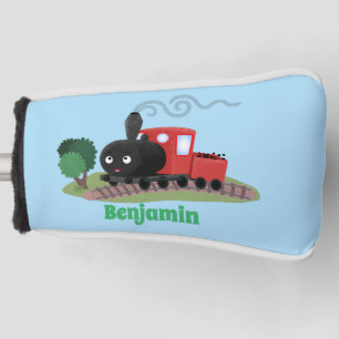 Funda Para Palo De Golf Ilustracion de personalizado de locomotora de trac