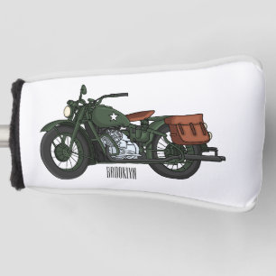 Funda Para Palo De Golf Ilustracion de personalizado de motocicleta de cru