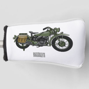 Funda Para Palo De Golf Ilustracion de personalizado de motocicleta de cru