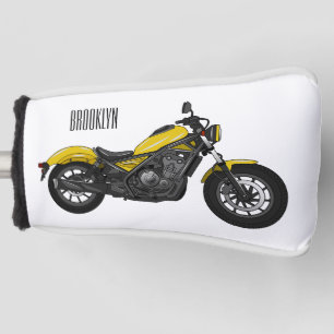 Funda Para Palo De Golf Ilustracion de personalizado de motocicleta de cru
