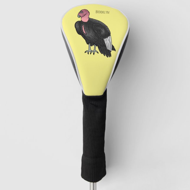 Funda Para Palo De Golf Ilustracion de personalizado de pájaro del cóndor  (Anverso)
