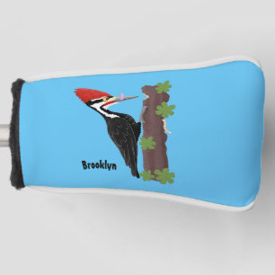 Funda Para Palo De Golf Ilustracion de personalizado de pájaros carpintero