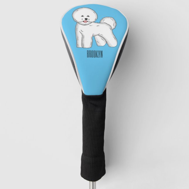 Funda Para Palo De Golf Ilustracion de personalizado de perro frito de Bic (Anverso)