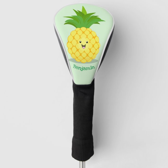 Funda Para Palo De Golf Ilustracion de personalizado de piña cuta (Anverso)