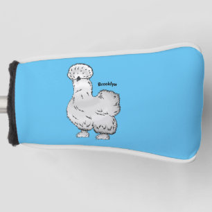 Funda Para Palo De Golf Ilustracion de personalizado de pollo de Silkie