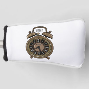 Funda Para Palo De Golf Ilustracion de personalizado de reloj de alarma