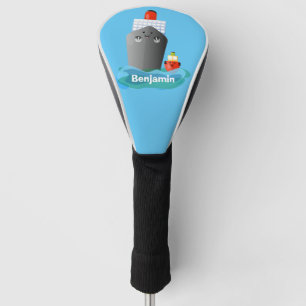 Funda Para Palo De Golf Ilustracion de personalizado de remolcador de barc