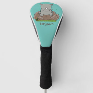 Funda Para Palo De Golf Ilustracion de personalizado de rinocerontes
