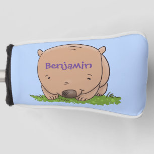 Funda Para Palo De Golf Ilustracion de personalizado de wombat para bebé l