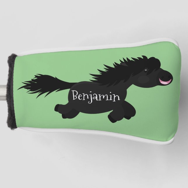 Funda Para Palo De Golf Ilustracion de personalizado del pony de Shetland  (Anverso)