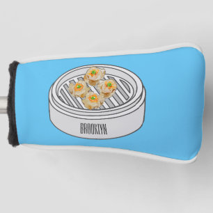 Funda Para Palo De Golf Ilustracion de Shumai dim sum personalizado