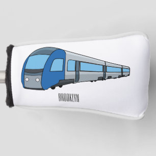Funda Para Palo De Golf Ilustración de tren eléctrico de dibujos animados