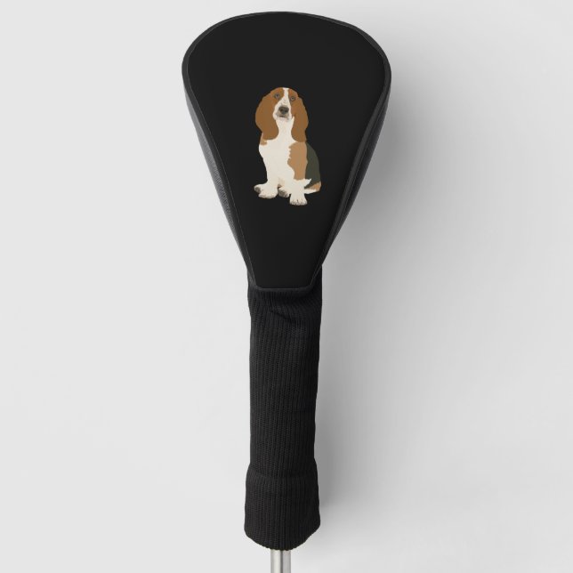 Funda Para Palo De Golf ¡Ilustracion del Hound Basset! (Anverso)