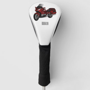 Funda Para Palo De Golf Ilustracion del personalizado de motocicleta de To