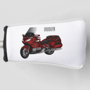 Funda Para Palo De Golf Ilustracion del personalizado de motocicleta de To