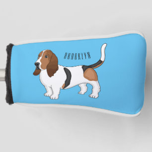Funda Para Palo De Golf Ilustracion del personalizado del perro de enlace 