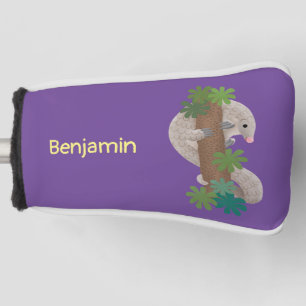 Funda Para Palo De Golf Ilustración linda y feliz de pangolín hormiguero