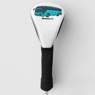 Funda Para Palo De Golf Ilustracion moderno de personalizado de autobús de