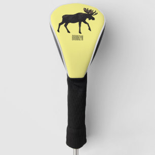 Funda Para Palo De Golf Ilustracion Moose personalizado