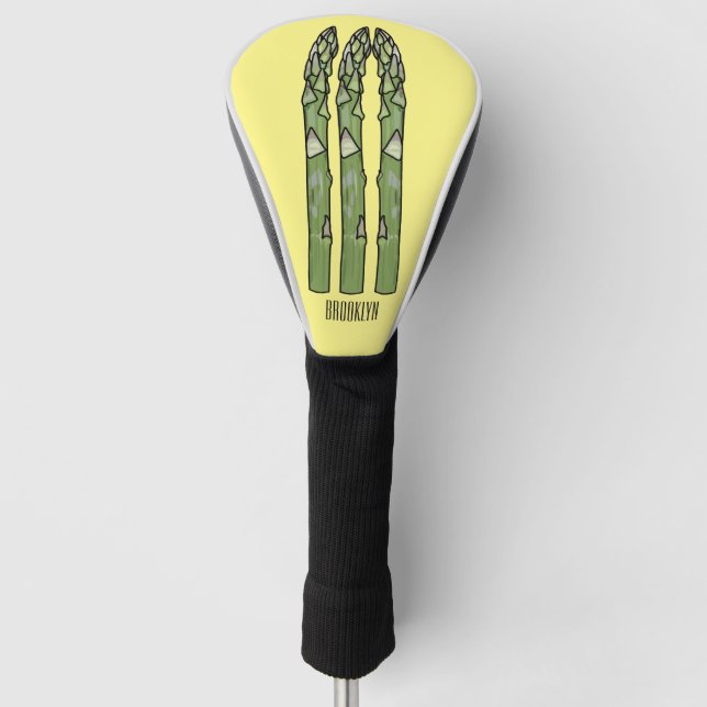 Funda Para Palo De Golf Ilustracion personalizado Asparagus (Anverso)