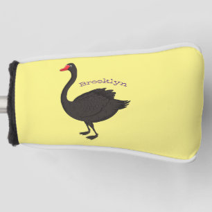 Funda Para Palo De Golf Ilustracion personalizado cisne negro