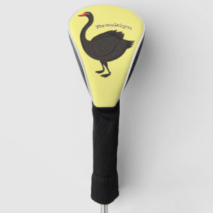 Funda Para Palo De Golf Ilustracion personalizado cisne negro