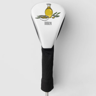 Funda Para Palo De Golf Ilustracion personalizado de aceite de oliva