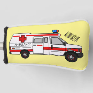 Funda Para Palo De Golf Ilustracion personalizado de ambulancia