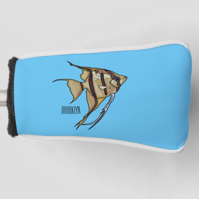 Funda Para Palo De Golf Ilustracion personalizado de Angelfish (Anverso)