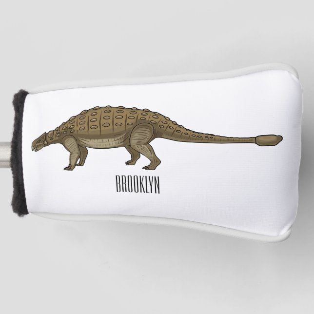 Funda Para Palo De Golf Ilustracion personalizado de Ankylosaurus (Anverso)