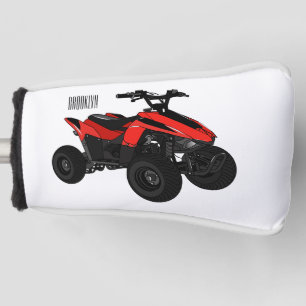 Funda Para Palo De Golf Ilustracion personalizado de atv de cuatro bicicle