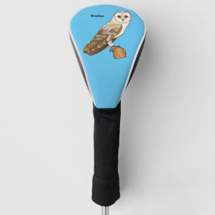 Funda Para Palo De Golf Ilustracion personalizado de aves de búho de Barn