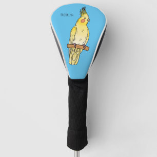 Funda Para Palo De Golf Ilustracion personalizado de aves de Cockatiel