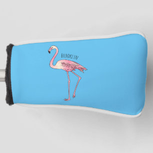 Funda Para Palo De Golf Ilustracion personalizado de aves de Flamingo