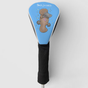 Funda Para Palo De Golf Ilustracion personalizado de bebé de plaquypus fel