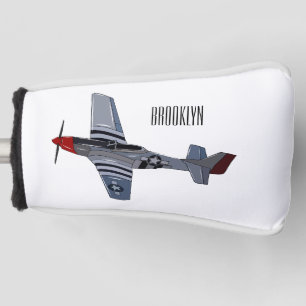 Funda Para Palo De Golf Ilustracion personalizado de bombarderos