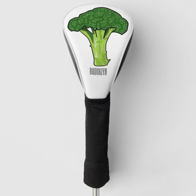 Funda Para Palo De Golf Ilustracion personalizado de Broccoli (Anverso)