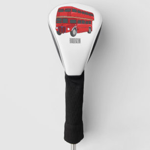 Funda Para Palo De Golf Ilustracion personalizado de bus de dos pisos