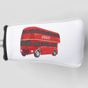 Funda Para Palo De Golf Ilustracion personalizado de bus de dos pisos