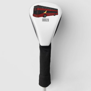 Funda Para Palo De Golf Ilustracion personalizado de bus de dos pisos
