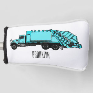 Funda Para Palo De Golf Ilustracion personalizado de camión de basura