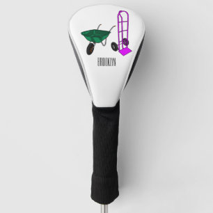 Funda Para Palo De Golf Ilustracion personalizado de carretillas y carrito