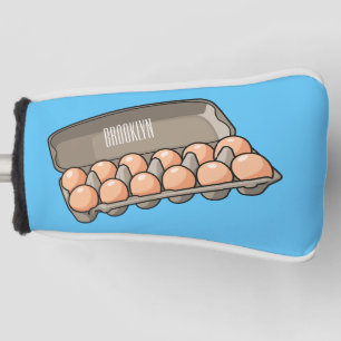 Funda Para Palo De Golf Ilustracion personalizado de cartón de huevo