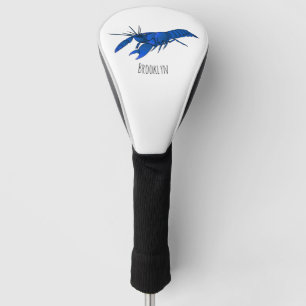 Funda Para Palo De Golf Ilustracion personalizado de cigalas de marrón azu