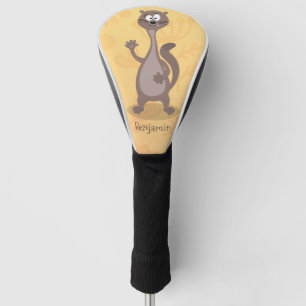 Funda Para Palo De Golf Ilustracion personalizado de comadreja divertida