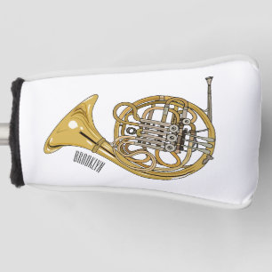 Funda Para Palo De Golf Ilustracion personalizado de cuerno francés
