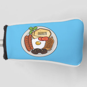 Funda Para Palo De Golf Ilustracion personalizado de desayuno inglés