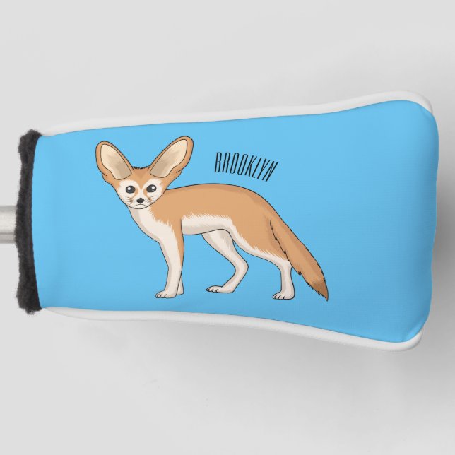 Funda Para Palo De Golf Ilustracion personalizado de Fennec fox (Anverso)