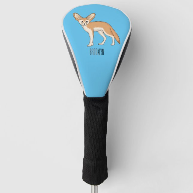 Funda Para Palo De Golf Ilustracion personalizado de Fennec fox (Anverso)
